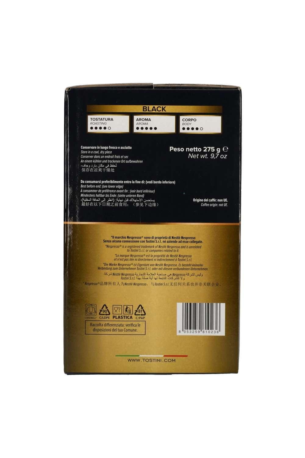 Black Gusto Morbido Espresso Nespresso capsules 50x